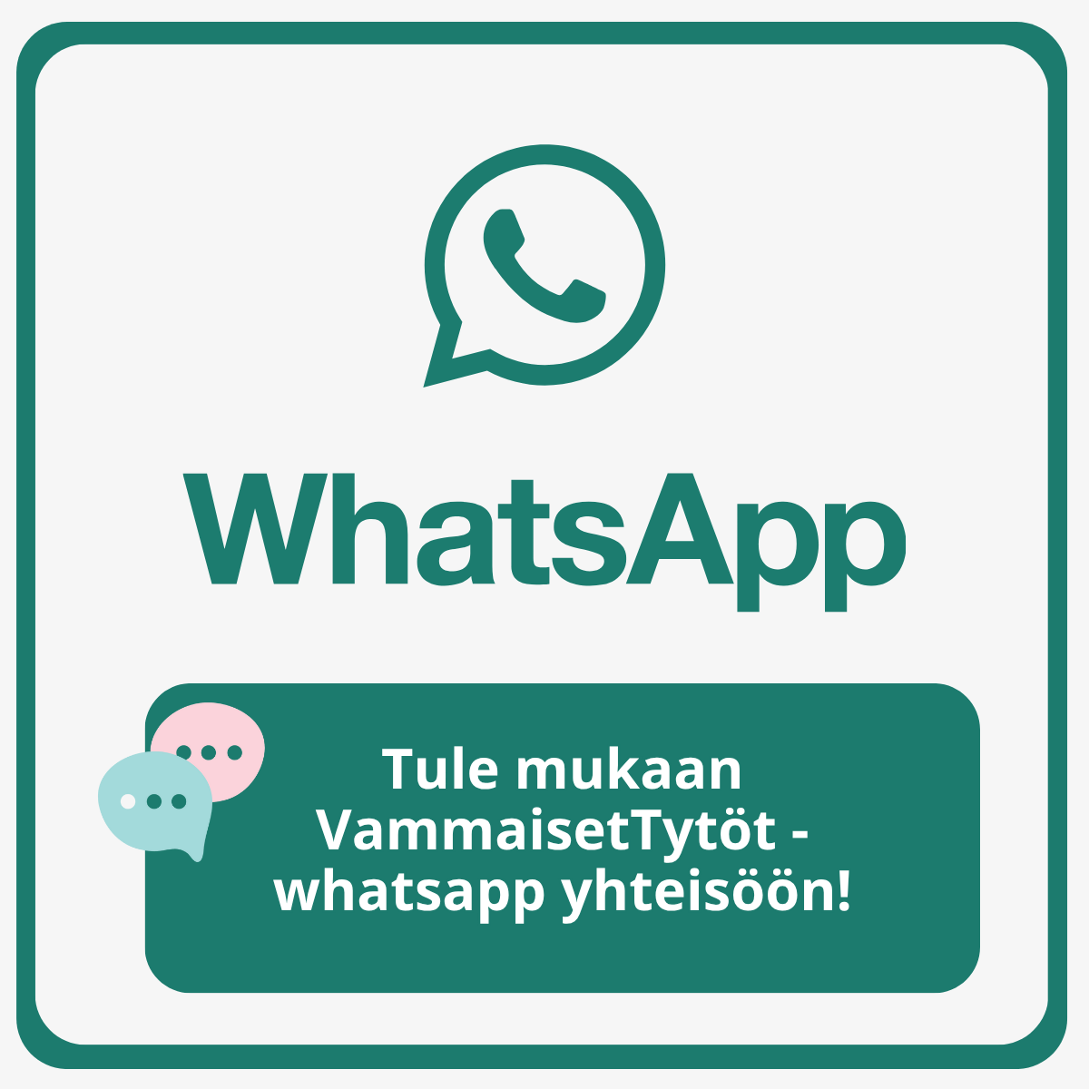 Kuvituskuva Whatsapp ryhmästä.