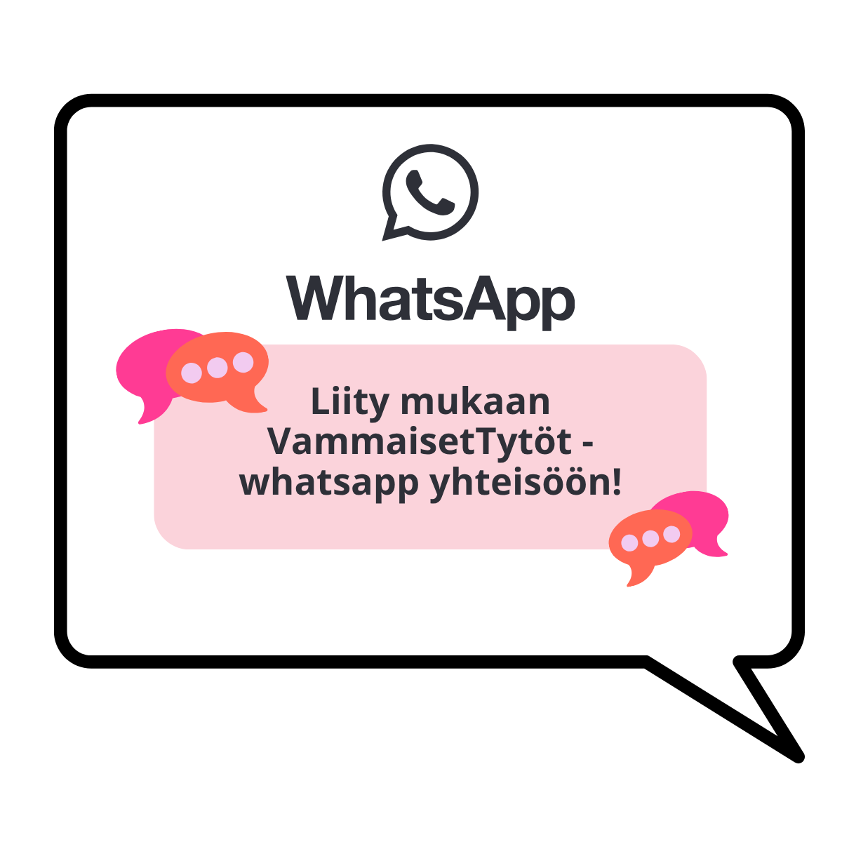 kuvituskuva whatsapp yhteisöön liittymisestä