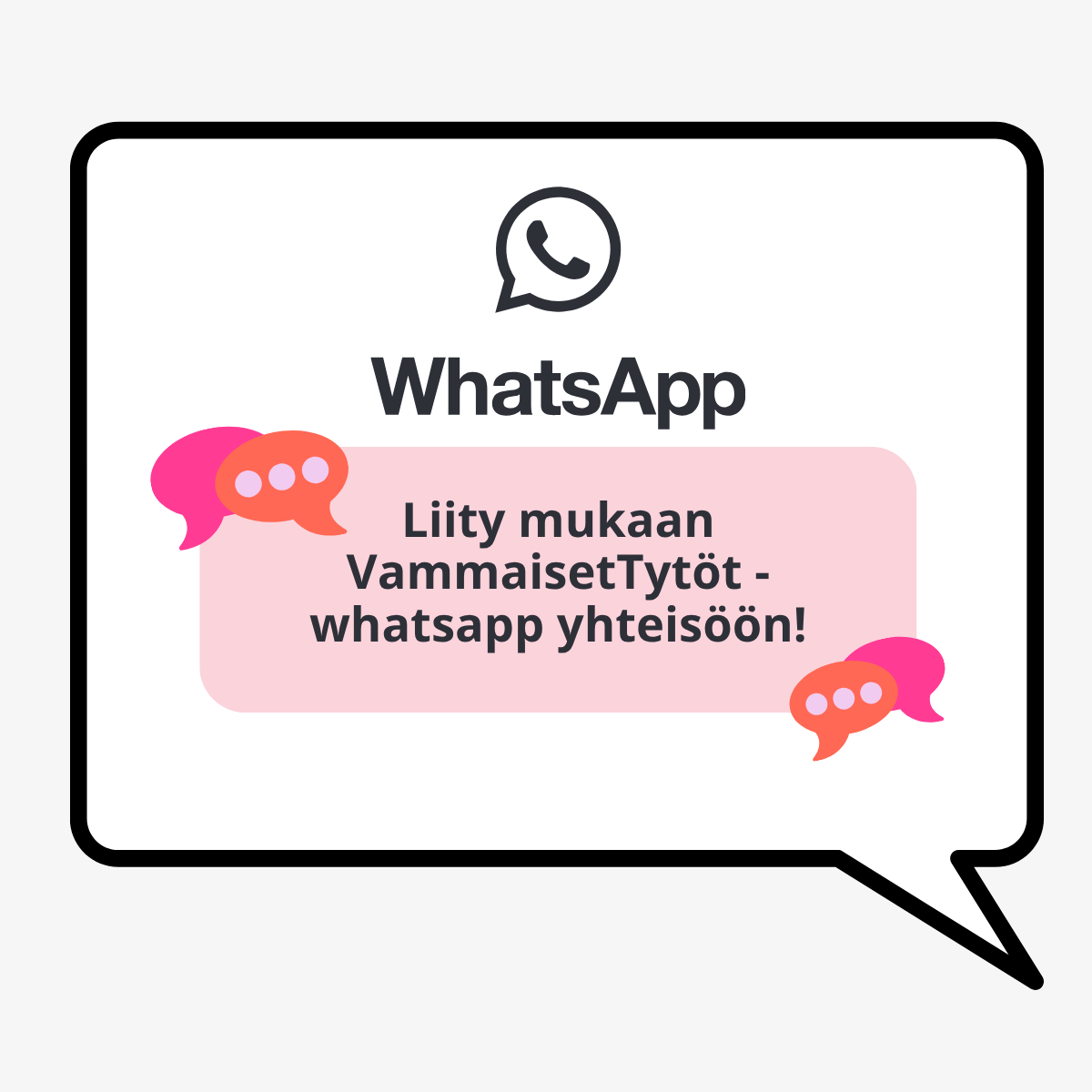 kuvituskuva WhatsApp yhteisöön liittymisestä